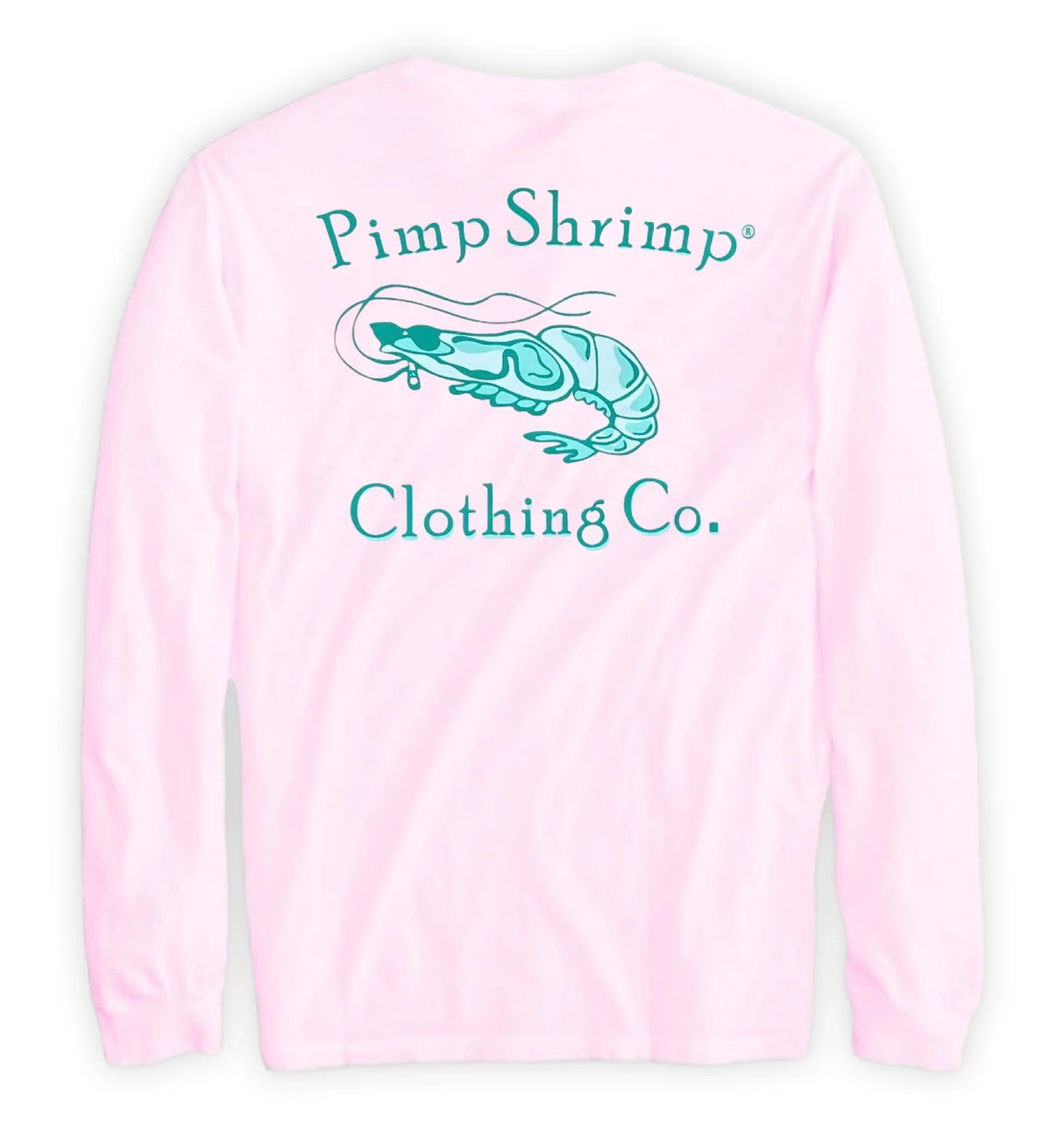 Pimp Shrimp Pink Jady Original Logo Long Sleeve T-Shirt