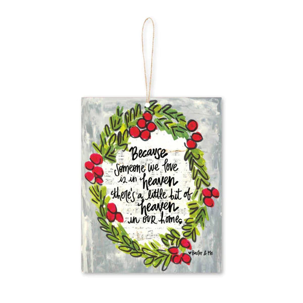 Baxter And Me Heaven Red Berries Ornament