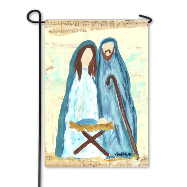 Baxter And Me Simple Nativity Garden Flag