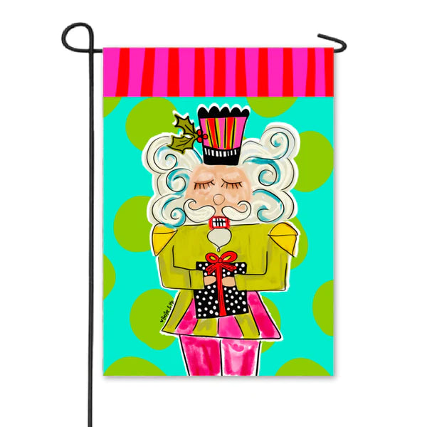 Baxter And Me Funky Nutcracker Garden Flag