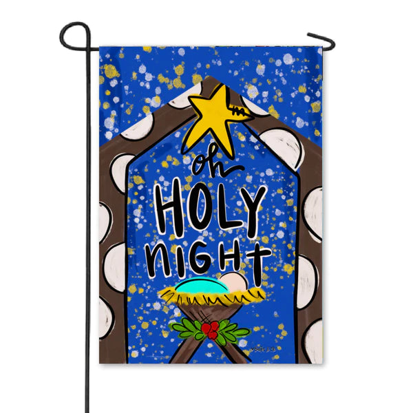 Baxter And Me Oh Holy Night House Garden Flag