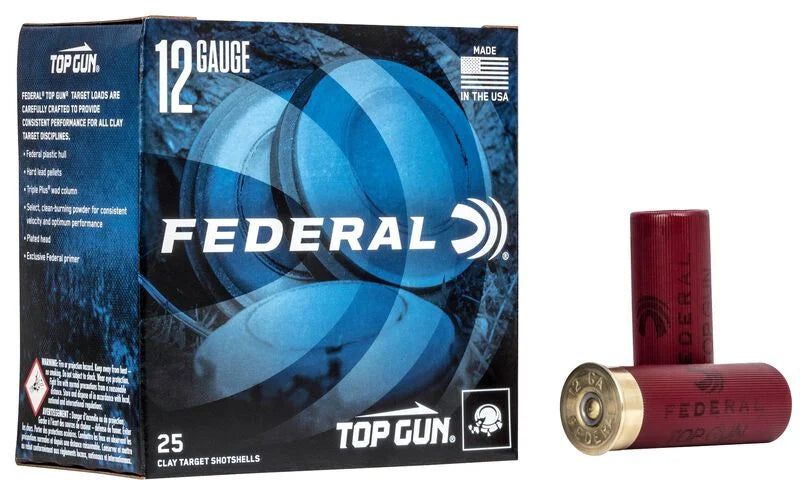 Federal Top Gun 12 Ga 2-3/4" 1-1/8 oz #7-1/2 Shot #TG12