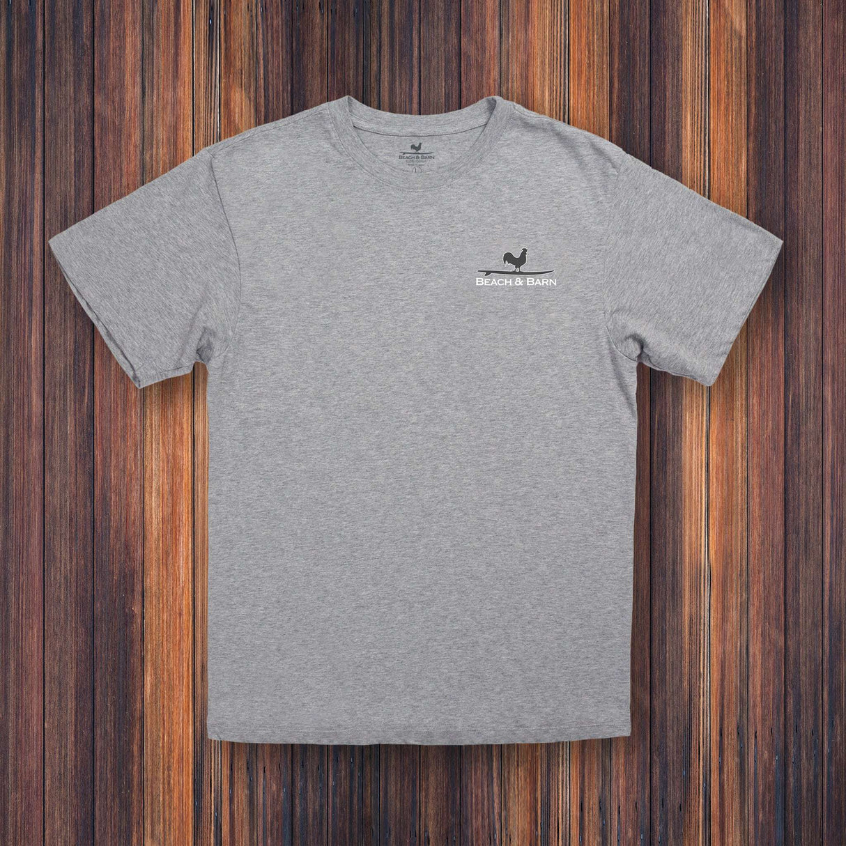 Beach & Barn Outfitters Gentleman Will Have The Fish Tee Shirt - Oxford Heather