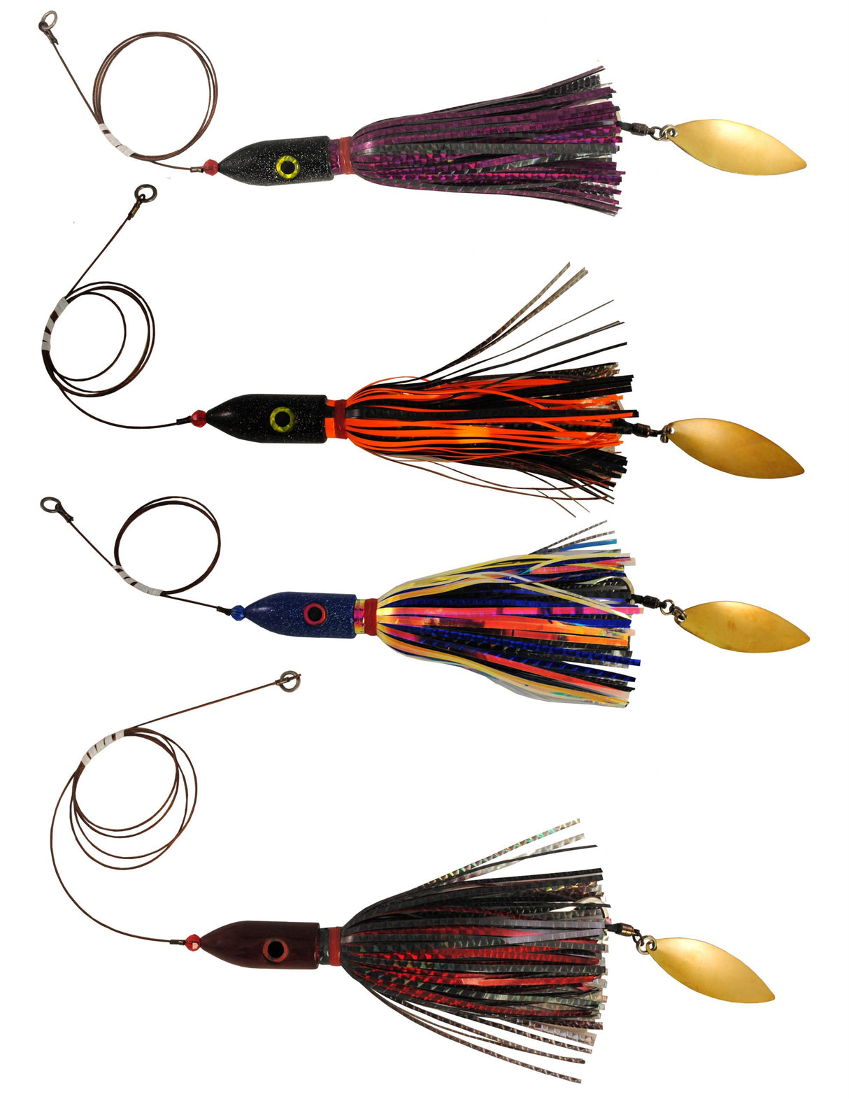 Blue Water Candy JAG-A-HOO rigged on cable w/spinner blade