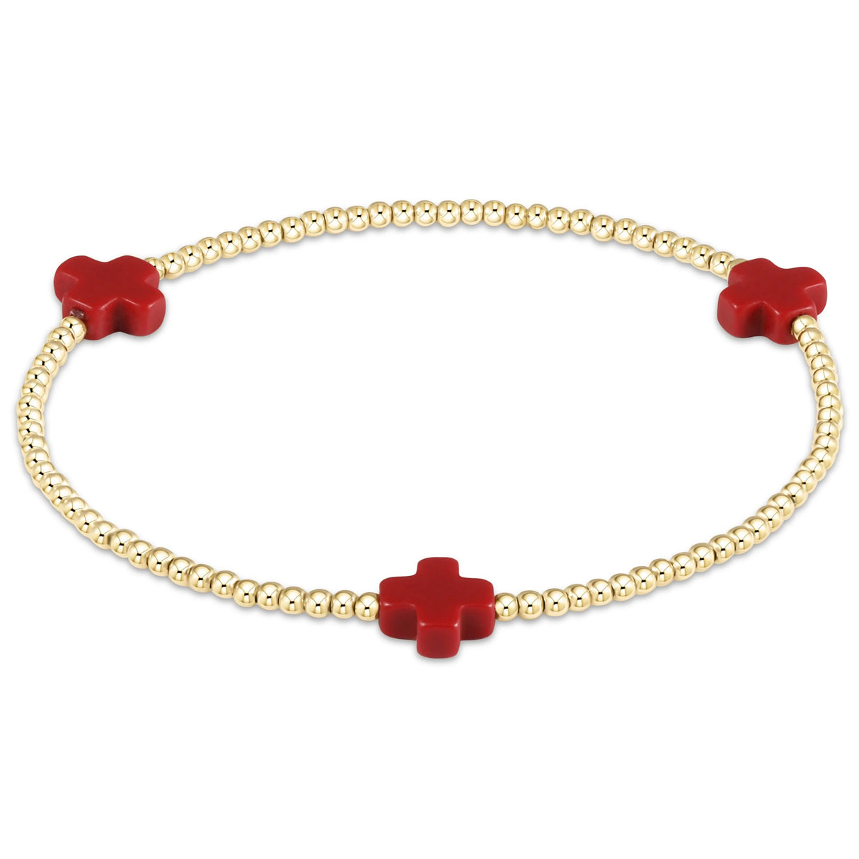 Enewton Signature Cross Gold Pattern 2mm
