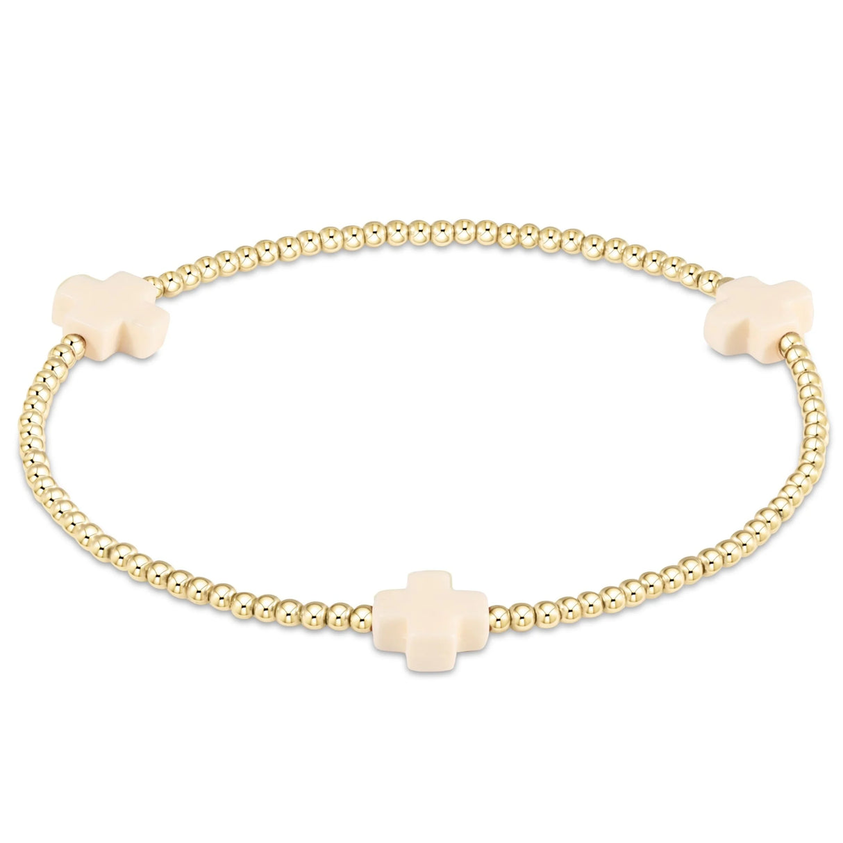 Enewton Signature Cross Gold Pattern 2mm