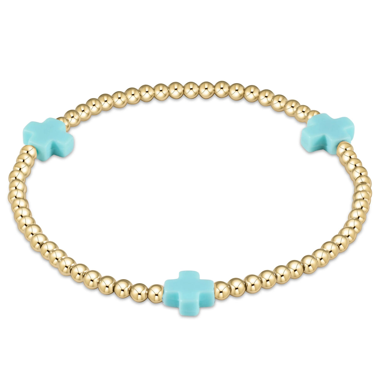 Enewton egirl Signature Cross 3mm Gold Bracelet