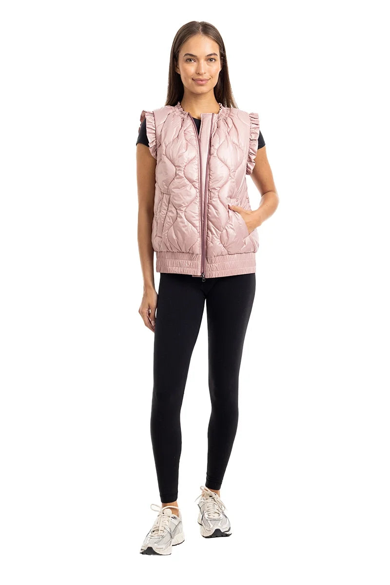 Katydid Metallic Quilted Vest