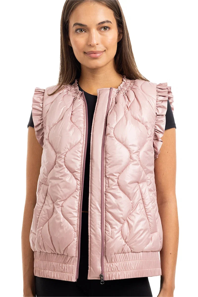 Katydid Metallic Quilted Vest