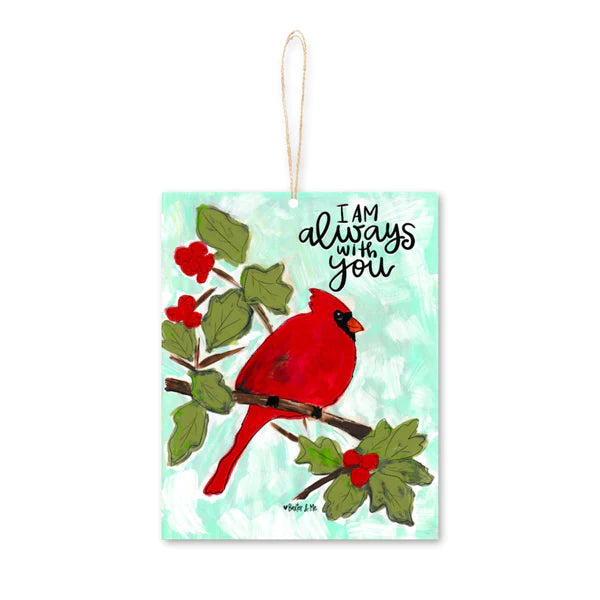 Baxter And Me I am with You Always Red Bird Ornament