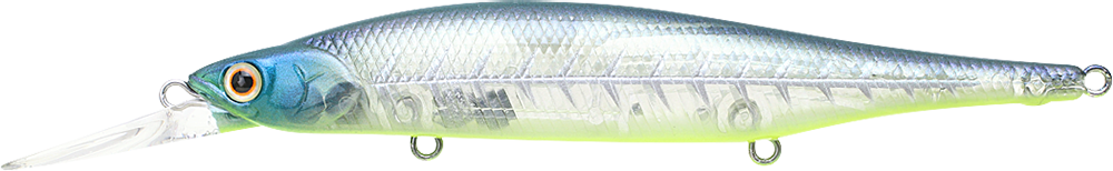 Lucky Craft Lightning Pointer 110DD Jerk-Bait (Bone-Pro Blue)