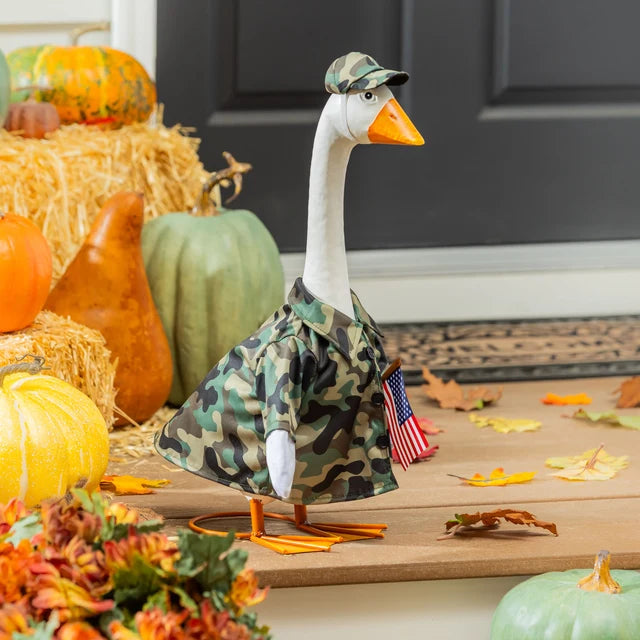 Evergreen Giddy the Porch Goose Outfits