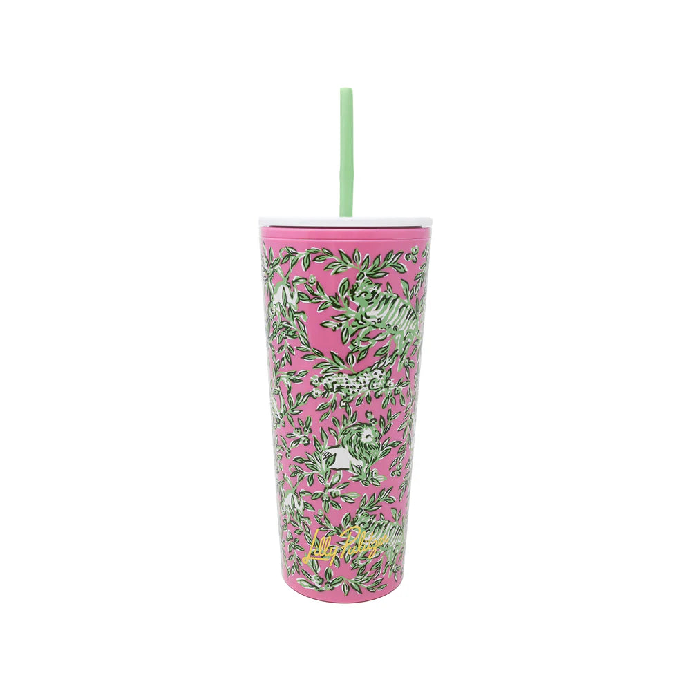 Lilly Pulitzer Tumbler With Straw