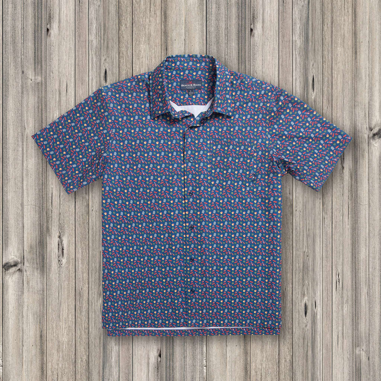 Beach & Barn Outfitters Low Country Boil Sportshirt - Navy