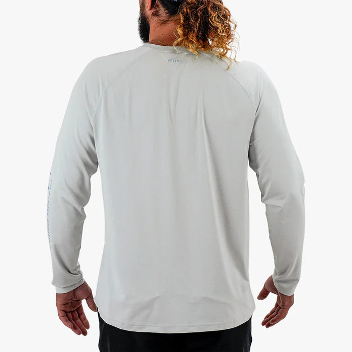 Samurai Long Sleeve Oyster Gray Sun Protection Shirt - Medium