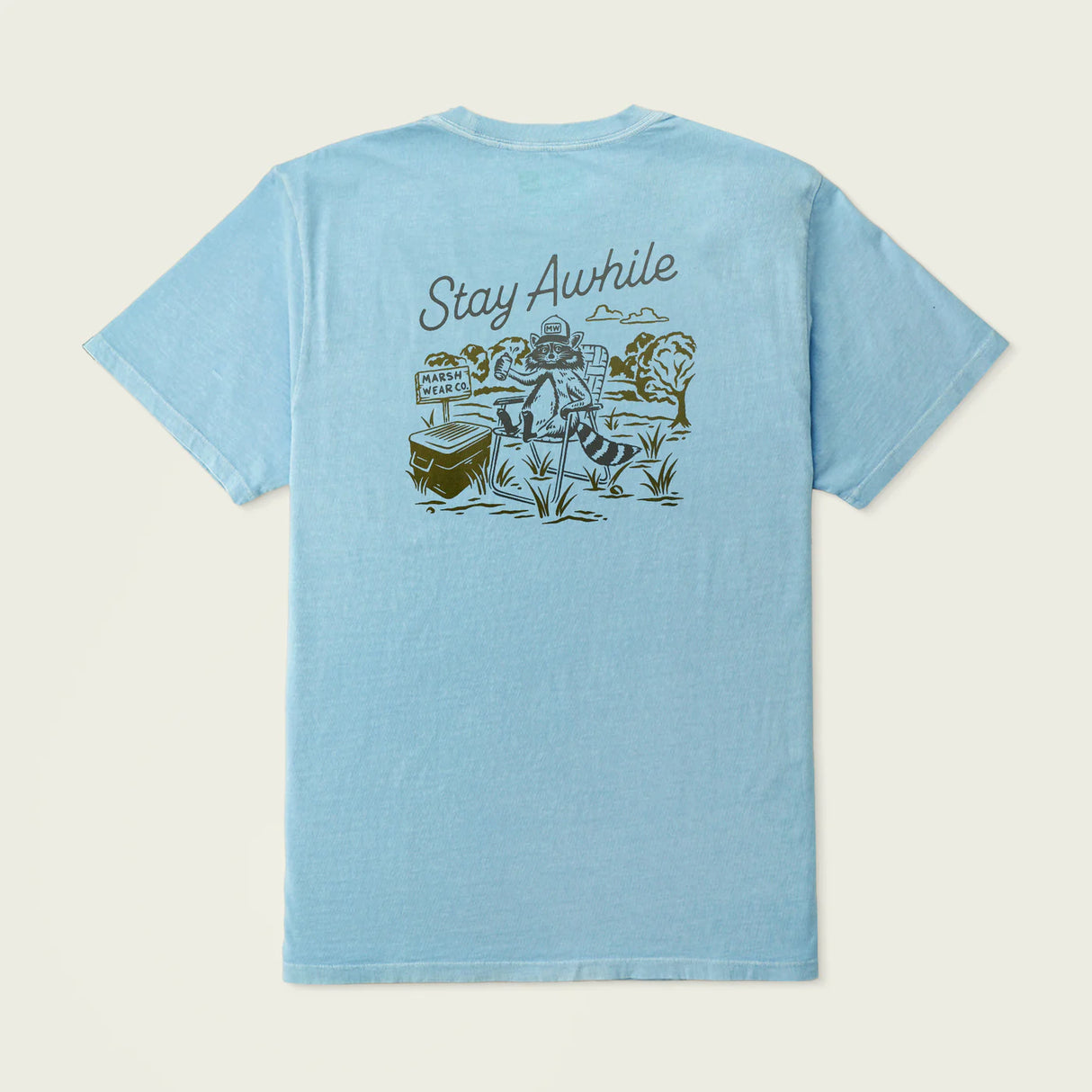 Marsh Wear Stay Awhile Short Sleeve Tee - Hazy Blue