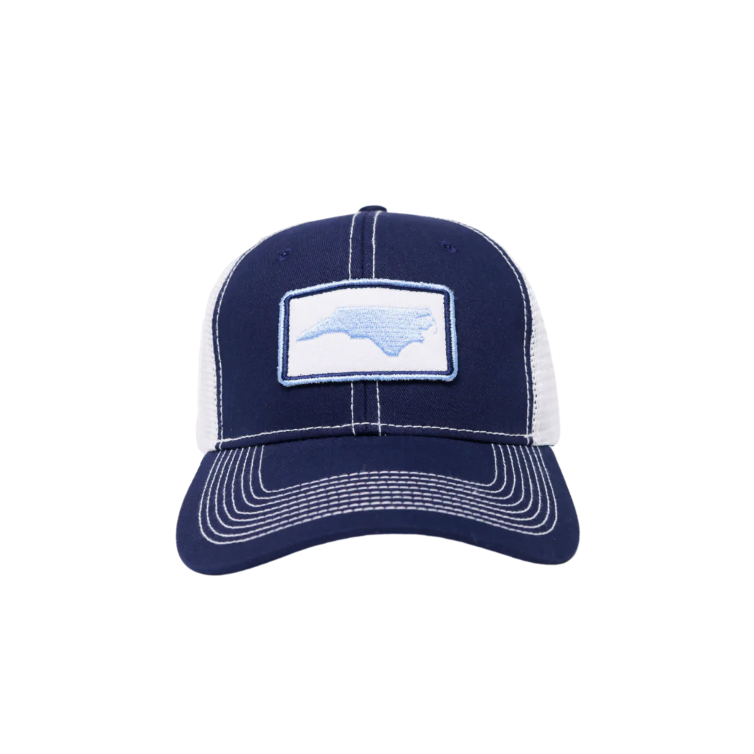 Southern Hooker NC Outline Trucker Hat Navy