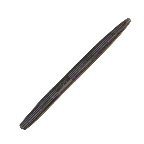 Gary Yamamoto Senko Worm  4 or 5"  10 Pack  Smoke with Large Black & Purple