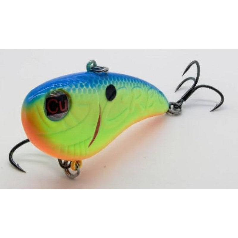 Colorful fishing lure on a white background