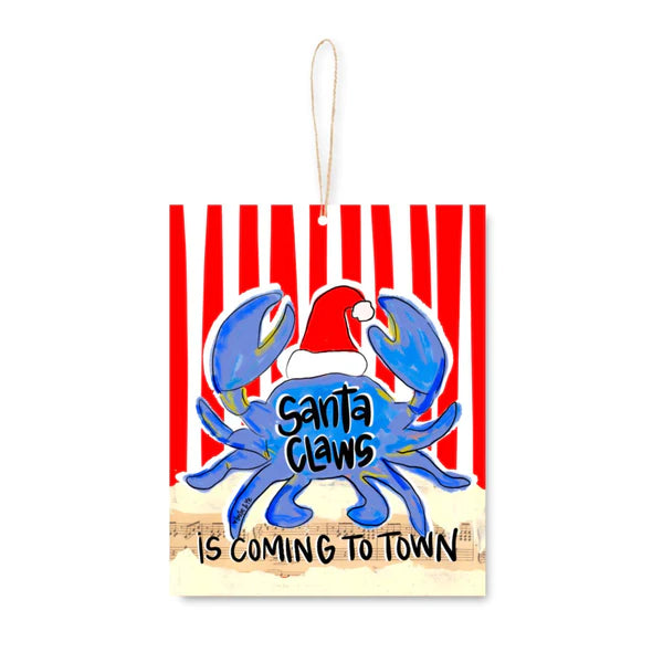 Baxter And Me Santa Claws is Coming to Town Ornament