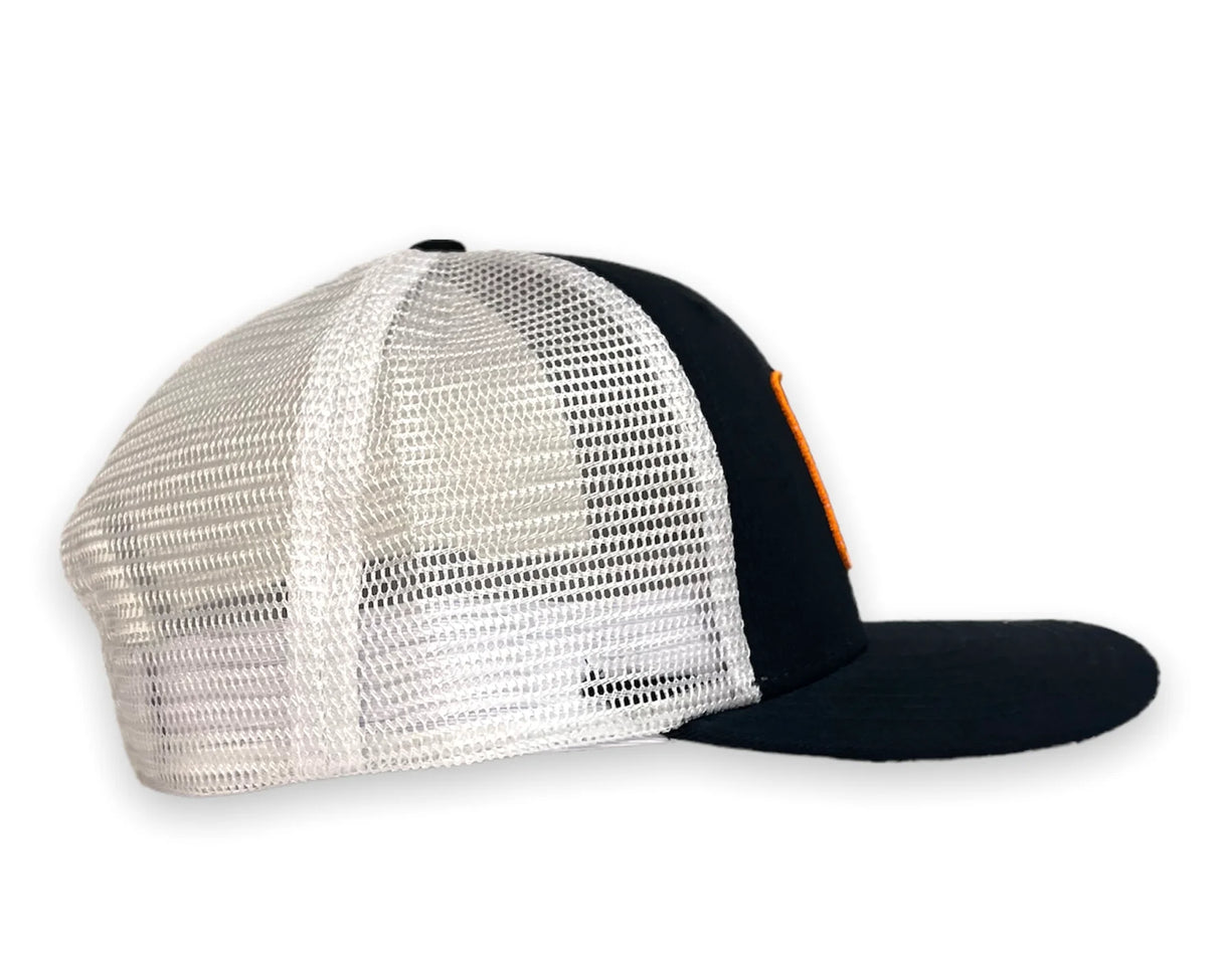 Pimp Shrimp Clothing Navy Trucker Hat