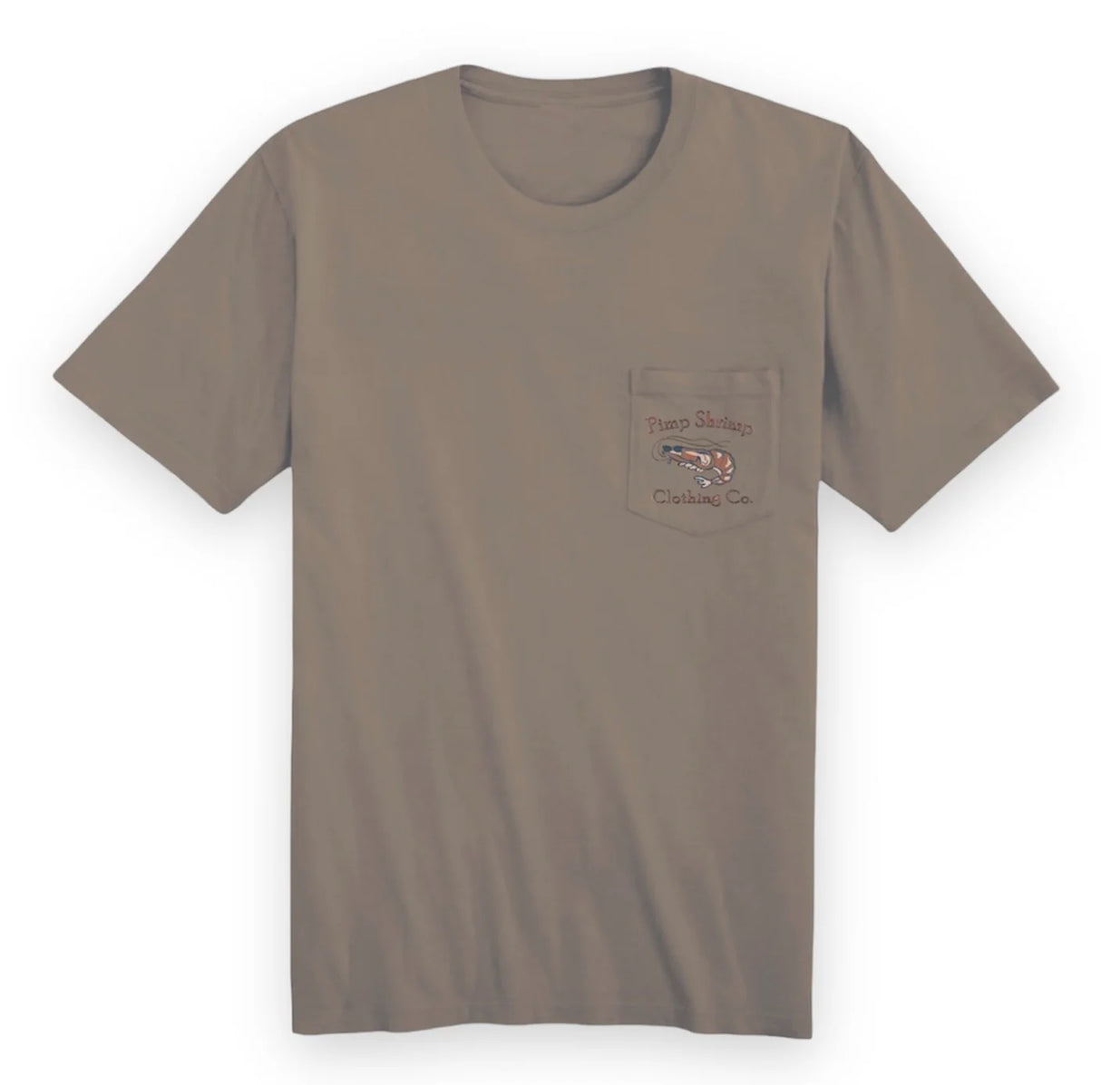 Pimp Shrimp Short Sleeve Camo-Back Pocketed T-Shirt