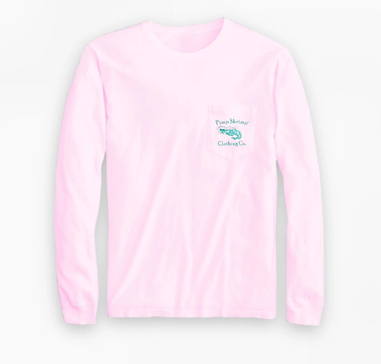 Pimp Shrimp Pink Jady Original Logo Long Sleeve T-Shirt