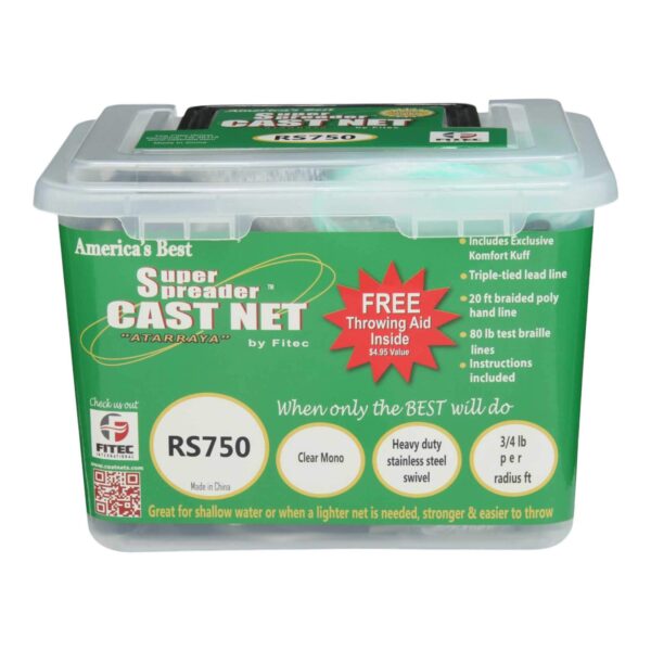 Fitec Rs750 Super Spreader Cast Net - 5ft