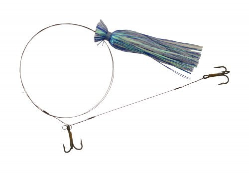 Blue Water Candy 4x4 Rigged Feather Weight