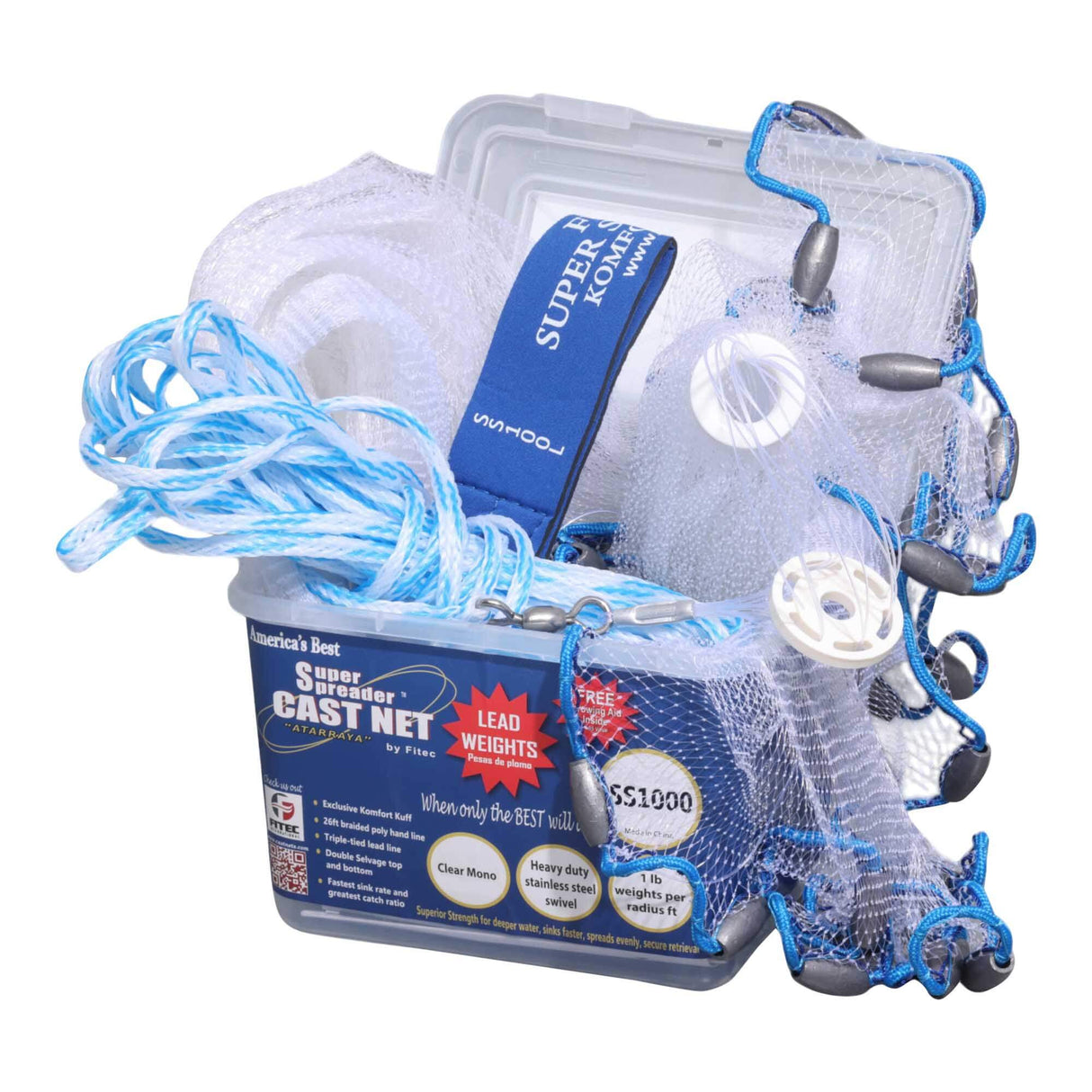 Fitec SS-1000 Super Spreader Series Cast Net - 7ft