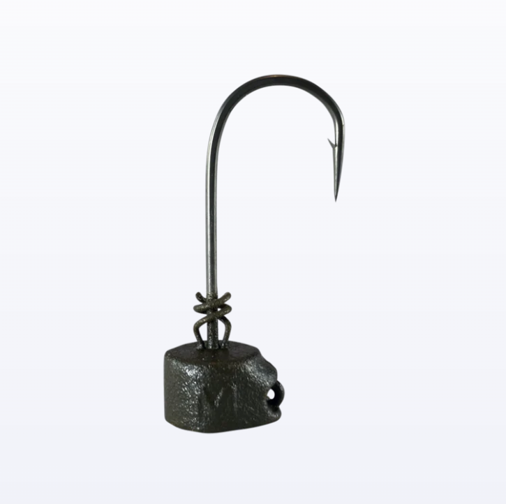 Mustad A-Tak Ned Head Jig Head - Matte Green