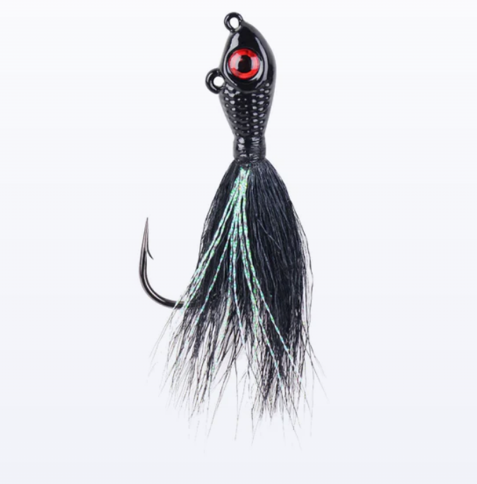 Mustad Big Eye Bucktail Jig - 3/4oz Black