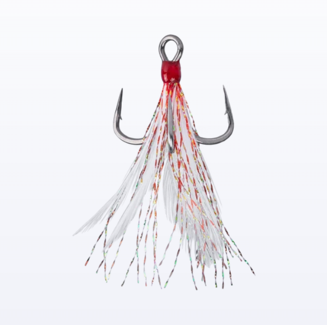 Mustad In-Line Triple Grip Feathered Hook