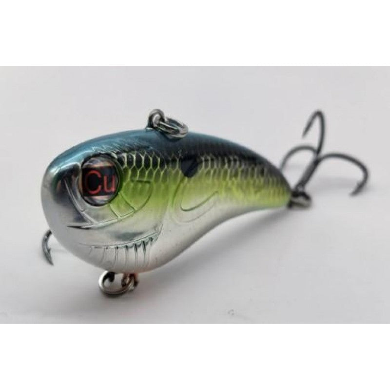 Fishing lure with a detailed design on a white background