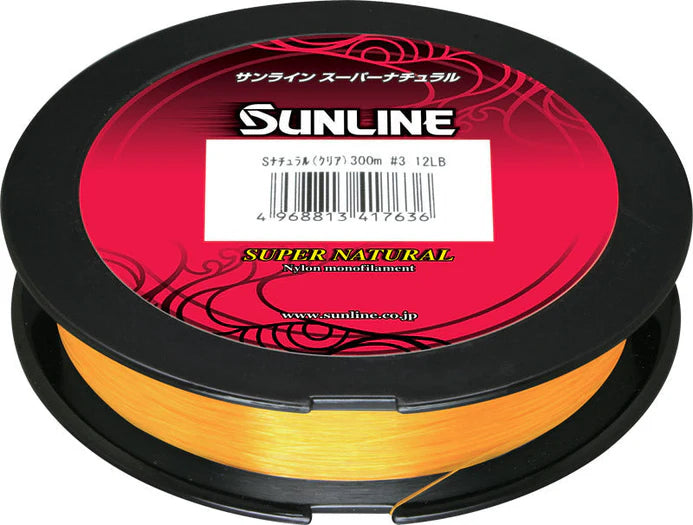 Sunline Super Natural Monofilament 330yd - Orange