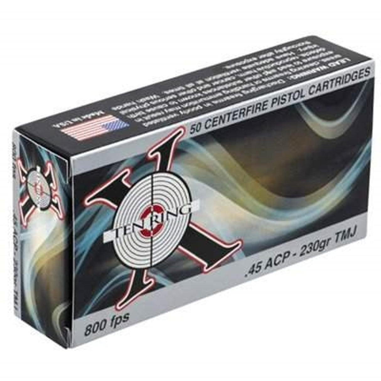 Ten Ring 45 - Auto Ammunition 230 Grain Total Metal Jacket 50 rounds