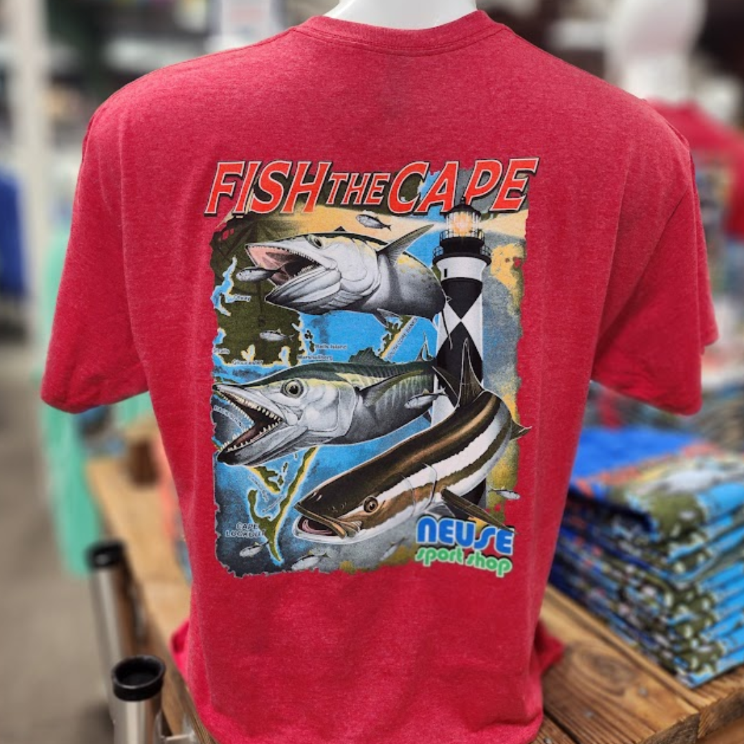 Neuse Sport Shop "Fish The Cape" Short Sleeve Tee - No Pocket