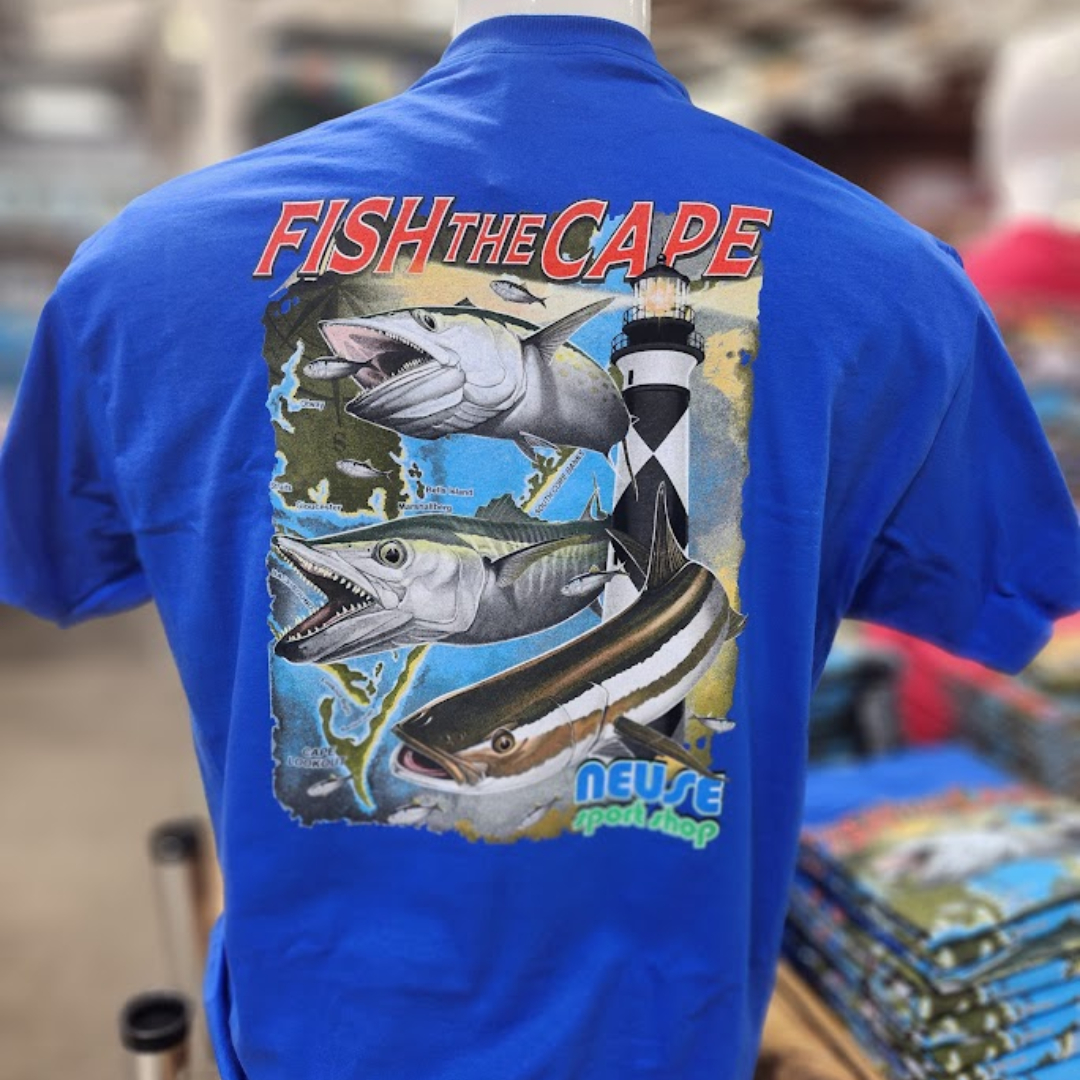 Neuse Sport Shop "Fish The Cape" Short Sleeve Tee - No Pocket