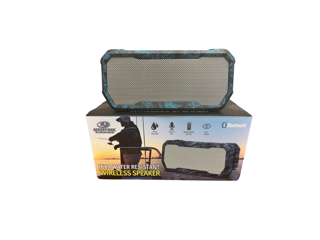 Mossy Oak Fishing Speaker IPX4 Water Resistant Wireless Speaker