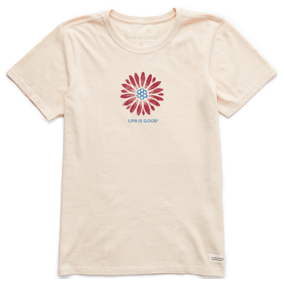 Life Is Good Women's Americana Daisy Crusher-LITE Tee