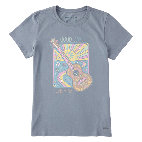 Life Is Good Women's Good Day Sunshine Guitar Crusher-LITE Tee