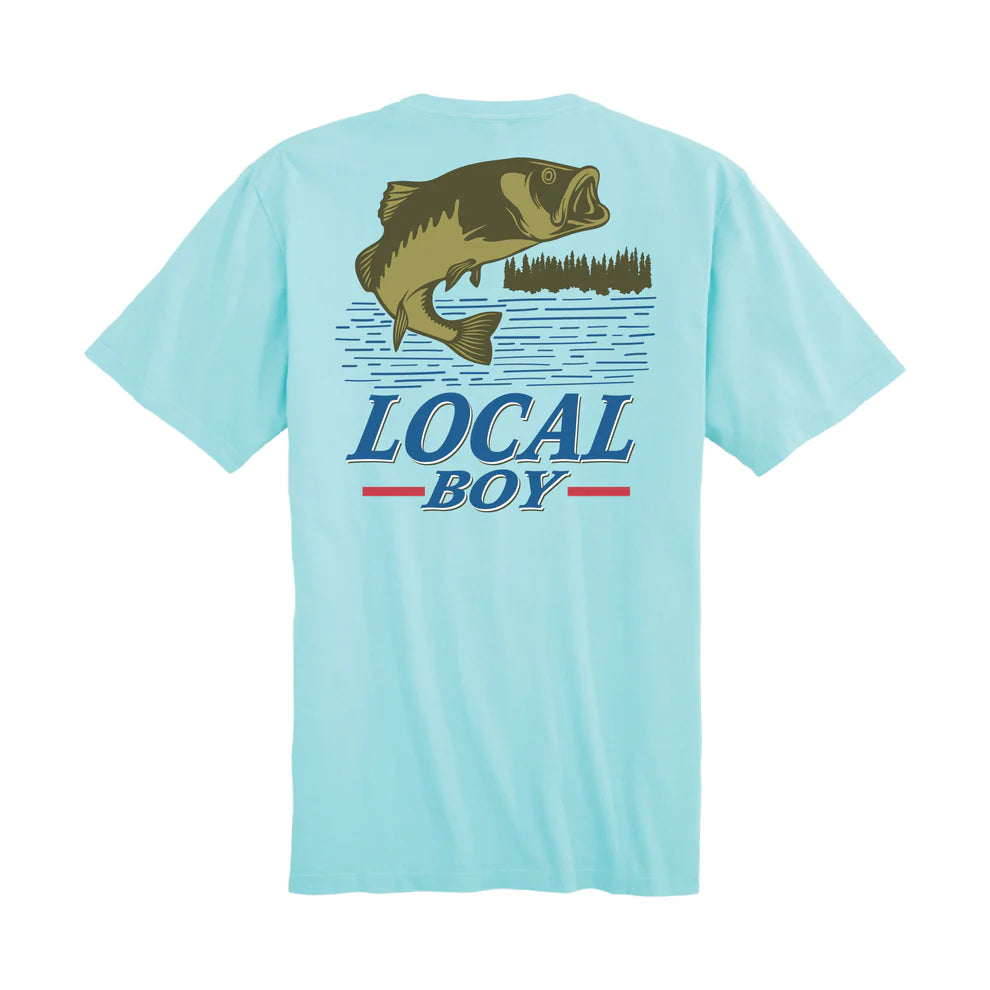 Local Boy Outfitters Bad Bass T-Shirt - Aqua