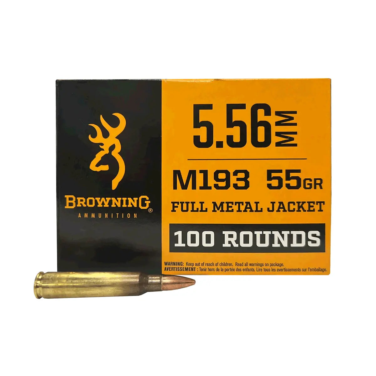 Browning -  5.56 Nato 55 Grain Fmj M193 100 Round Box