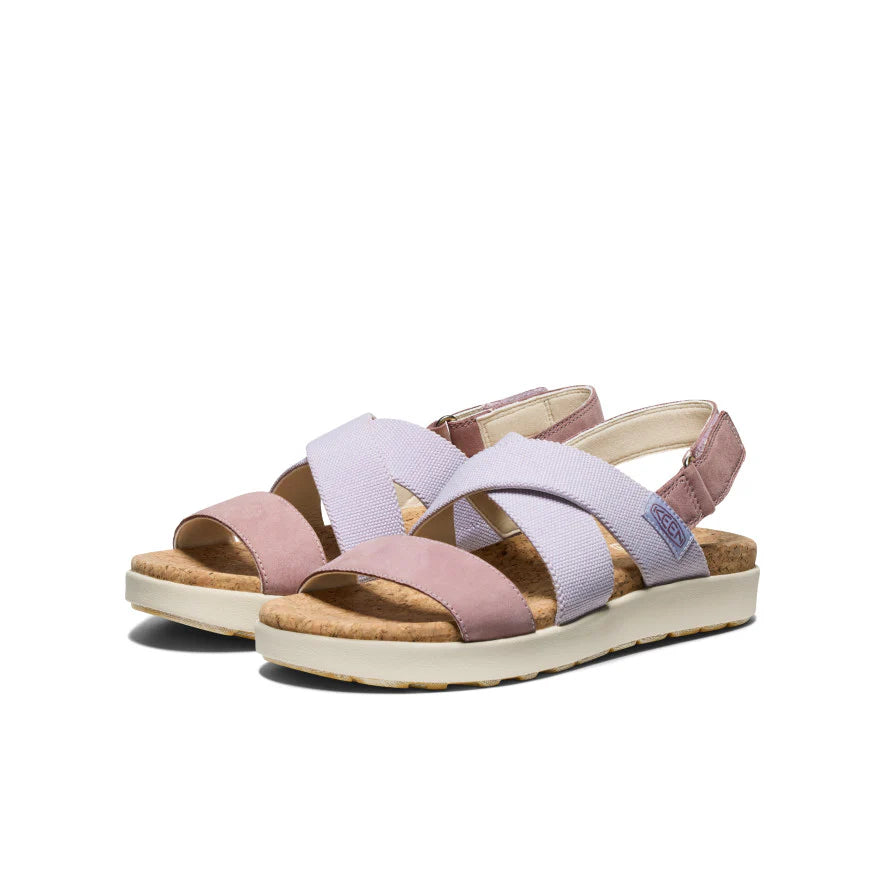 Keen Women's Elle Criss Cross Sandal - Thistle/Toadstool