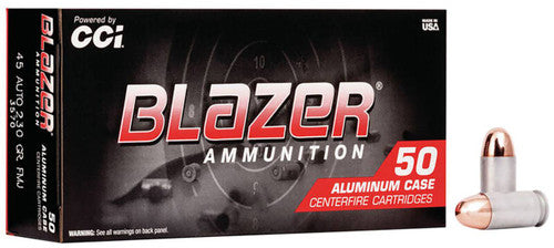 CCI Blazer Aluminum, 45 Auto, 230 Grain, Full Metal Jacket, 845 fps