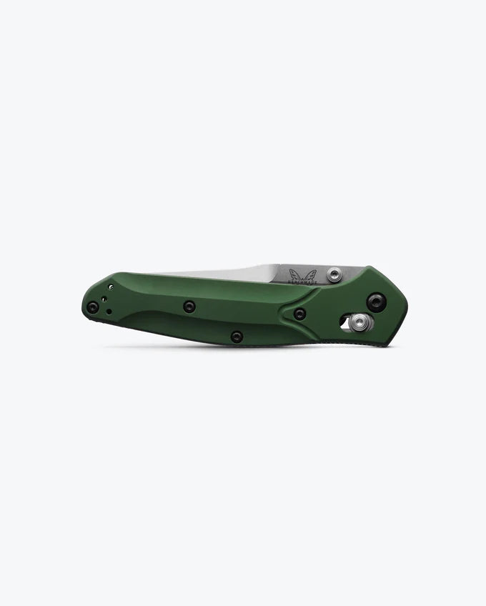 Benchmade Osborne Green Aluminum Reverse-tanto Knife