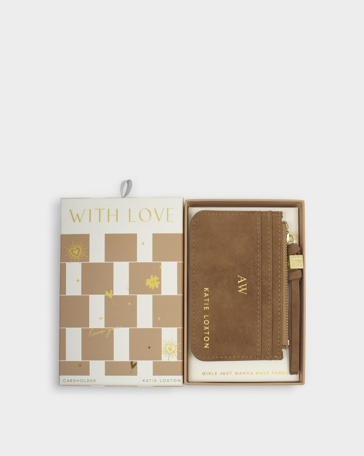 Katie Loxton Gift Boxed Coin & Cardholder Caramel
