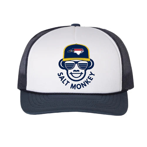 Salt Monkey NC Trucker Foam Trucker Cap - Navy/White