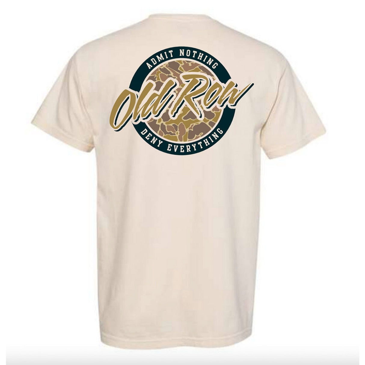 Old Row 80s Camo Pocket Tee in Bay Ivory