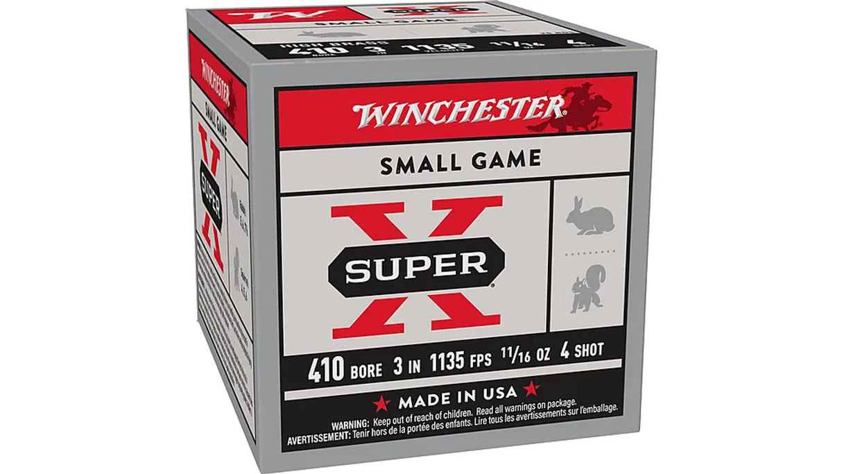 Winchester Super-X - 410 Gauge, 3" 11/16oz, 250 Round Case